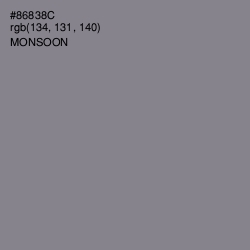 #86838C - Monsoon Color Image