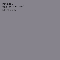 #86838D - Monsoon Color Image