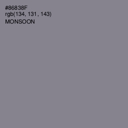 #86838F - Monsoon Color Image