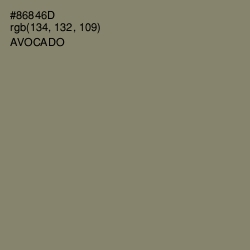 #86846D - Avocado Color Image