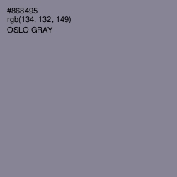 #868495 - Oslo Gray Color Image