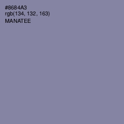 #8684A3 - Manatee Color Image