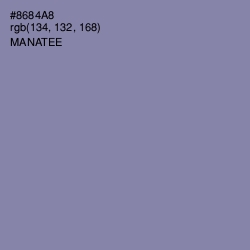 #8684A8 - Manatee Color Image