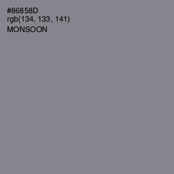 #86858D - Monsoon Color Image