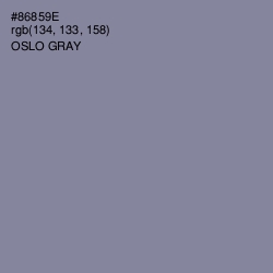 #86859E - Oslo Gray Color Image