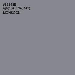 #86868E - Monsoon Color Image