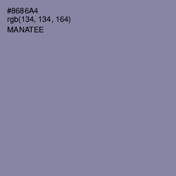 #8686A4 - Manatee Color Image