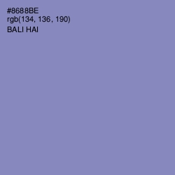 #8688BE - Bali Hai Color Image