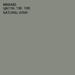 #868A80 - Natural Gray Color Image