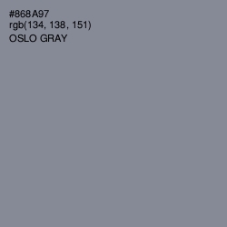 #868A97 - Oslo Gray Color Image