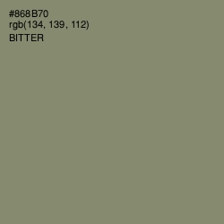 #868B70 - Bitter Color Image