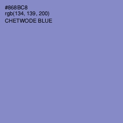 #868BC8 - Chetwode Blue Color Image