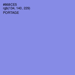 #868CE5 - Portage Color Image