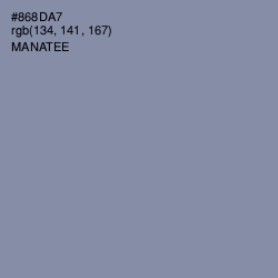 #868DA7 - Manatee Color Image