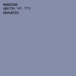 #868DAB - Manatee Color Image