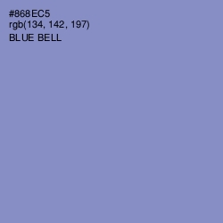 #868EC5 - Blue Bell Color Image