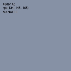 #8691A5 - Manatee Color Image