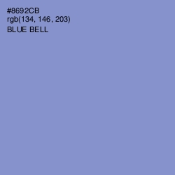 #8692CB - Blue Bell Color Image
