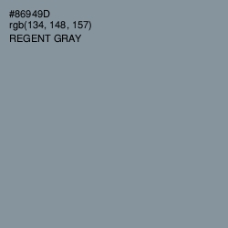 #86949D - Regent Gray Color Image
