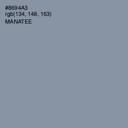 #8694A3 - Manatee Color Image