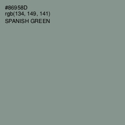 #86958D - Spanish Green Color Image