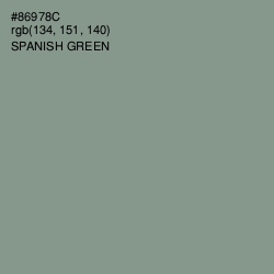 #86978C - Spanish Green Color Image