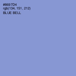 #8697D4 - Blue Bell Color Image
