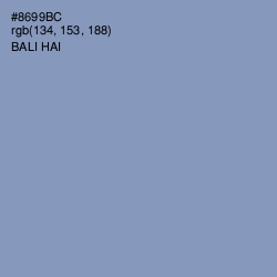 #8699BC - Bali Hai Color Image