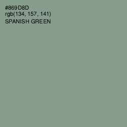 #869D8D - Spanish Green Color Image