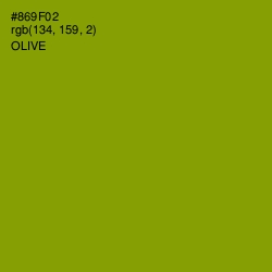 #869F02 - Olive Color Image