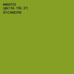 #869F25 - Sycamore Color Image