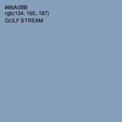 #86A0BB - Gulf Stream Color Image