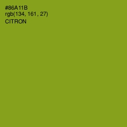 #86A11B - Citron Color Image