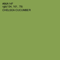 #86A14F - Chelsea Cucumber Color Image