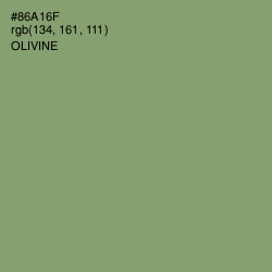#86A16F - Olivine Color Image