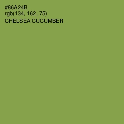 #86A24B - Chelsea Cucumber Color Image