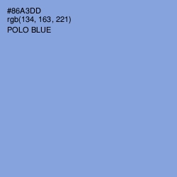 #86A3DD - Polo Blue Color Image