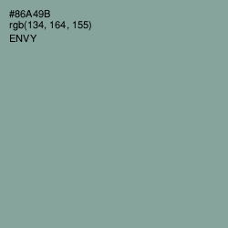 #86A49B - Envy Color Image