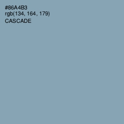 #86A4B3 - Cascade Color Image