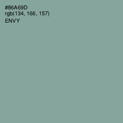 #86A69D - Envy Color Image