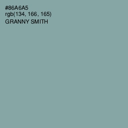 #86A6A5 - Granny Smith Color Image