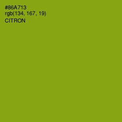 #86A713 - Citron Color Image