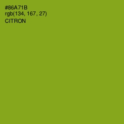 #86A71B - Citron Color Image