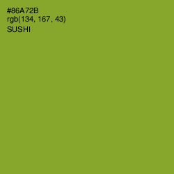 #86A72B - Sushi Color Image