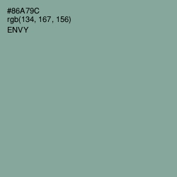 #86A79C - Envy Color Image