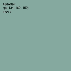 #86A99F - Envy Color Image