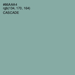 #86AAA4 - Cascade Color Image