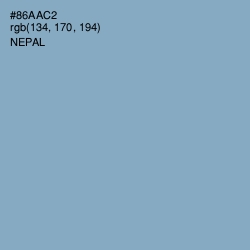 #86AAC2 - Nepal Color Image