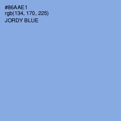 #86AAE1 - Jordy Blue Color Image