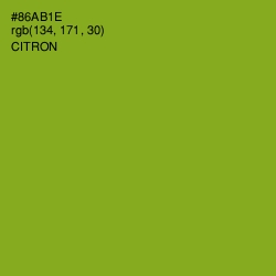 #86AB1E - Citron Color Image